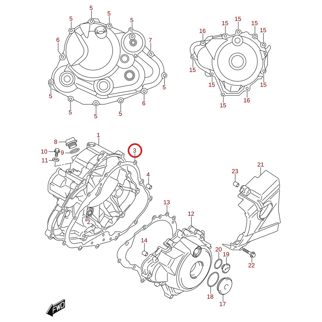 Ilustración de despiece Suzuki 11482-34J00