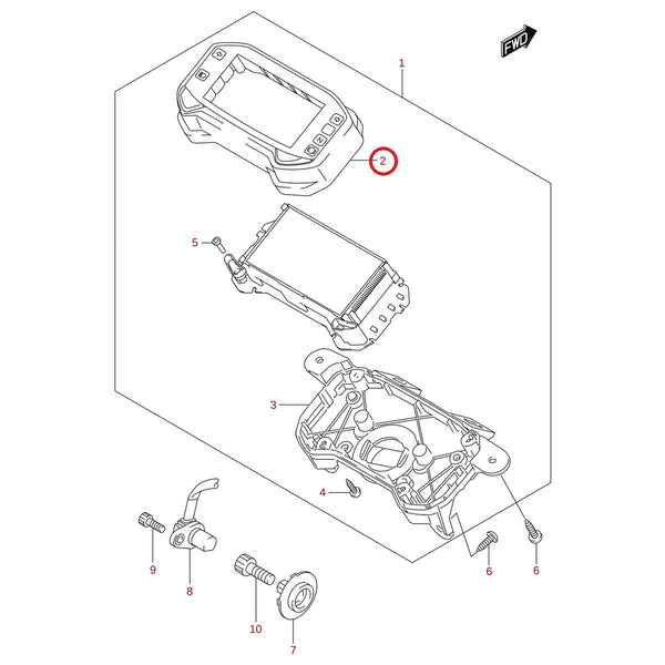 Ilustración de despiece Suzuki 34150-34J20