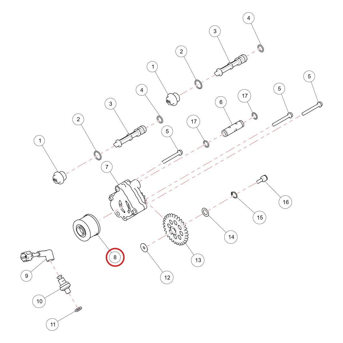 Ilustración de despiece Royal Enfield 574297