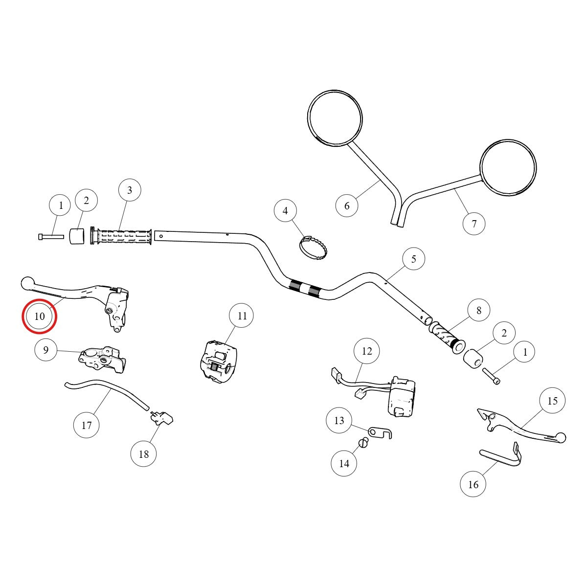 Ilustración de despiece Royal Enfield 581083