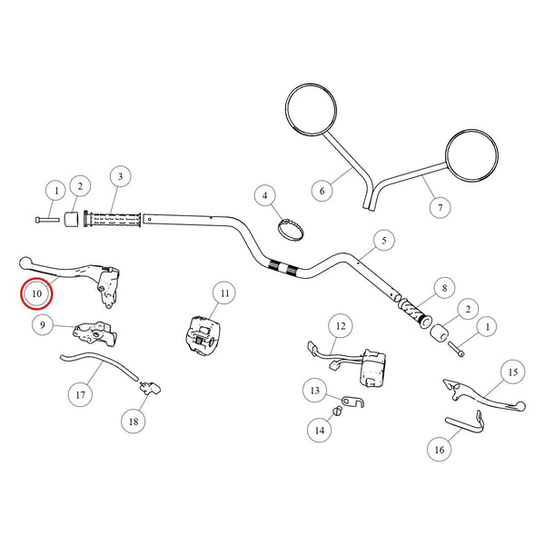 Ilustración de despiece Royal Enfield 581083