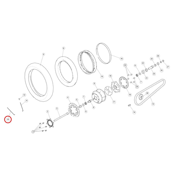 Ilustración de despiece Royal Enfield 585302