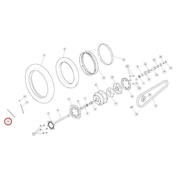 Ilustración de despiece Royal Enfield 585302