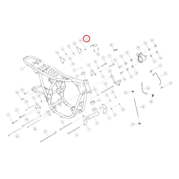 Ilustración de despiece Royal Enfield 585466