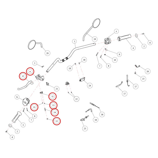 Ilustración de despiece Royal Enfield RAL00203