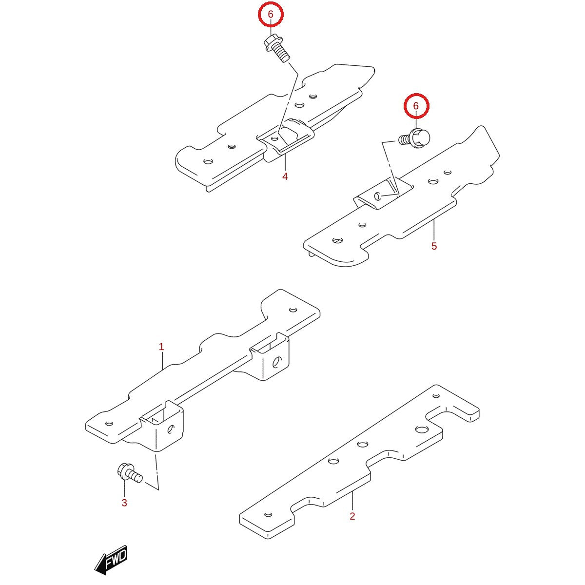 Ilustración de despiece Suzuki 01550-0825A