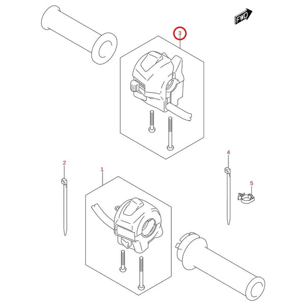 Ilustración de despiece Suzuki 37400-34JF0