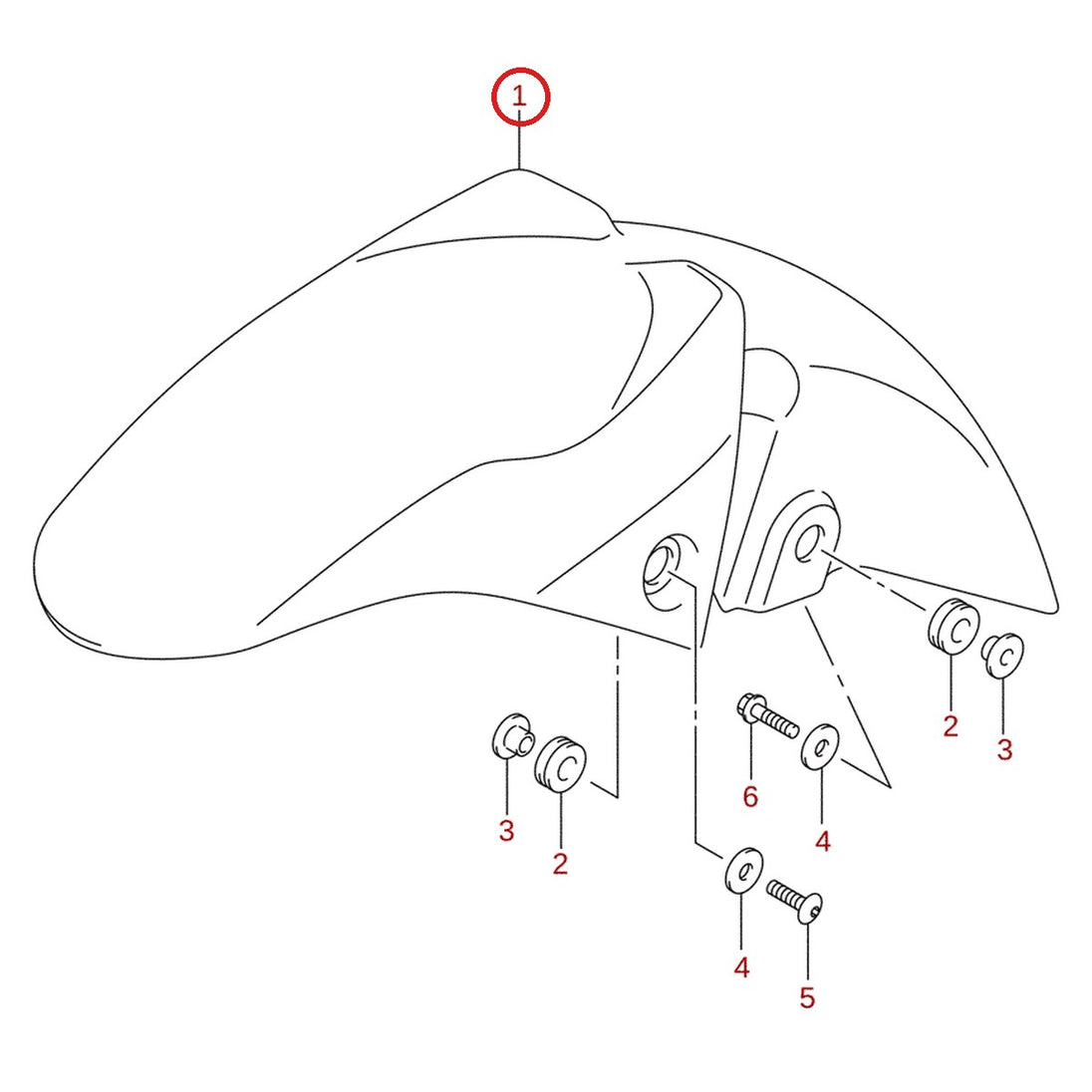 Ilustración de despiece Suzuki 53111-34J00-YVB