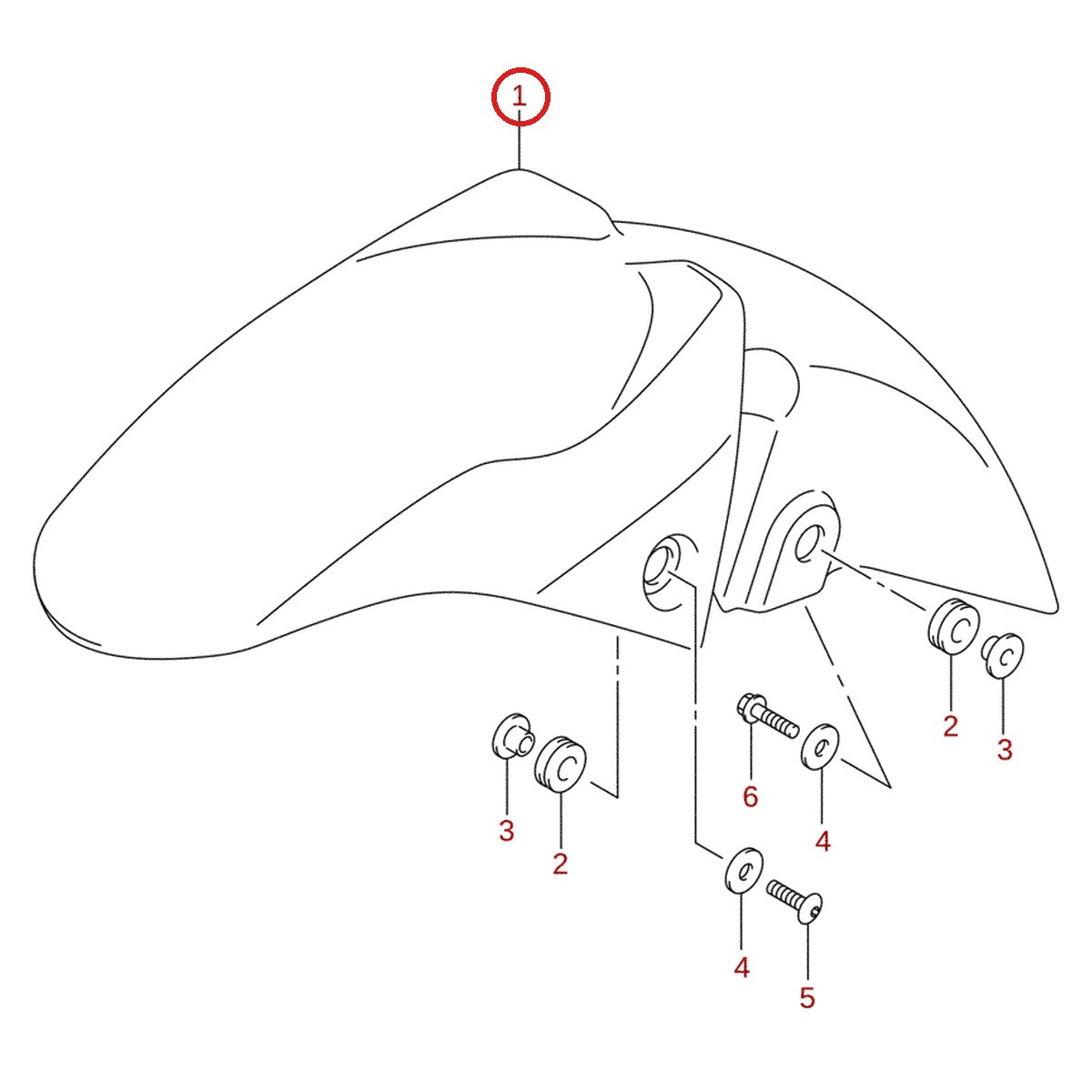 Ilustración de despiece Suzuki 53111-34J00-YVB