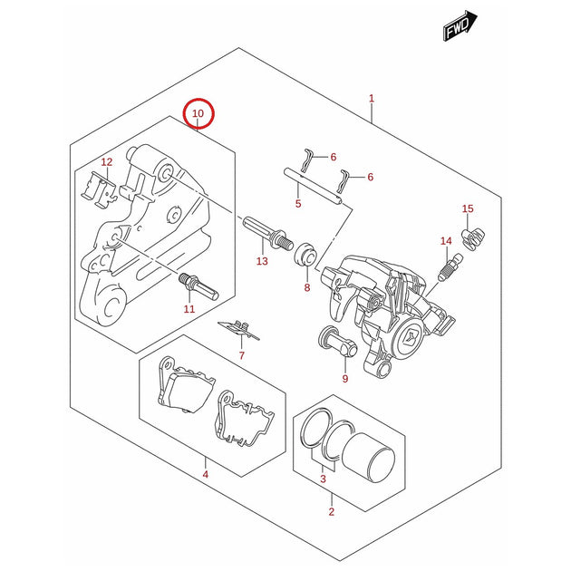Ilustración de despiece Suzuki 69720-41K00