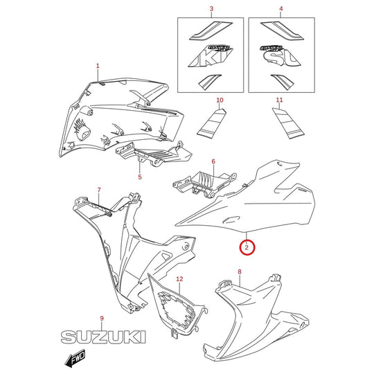 Ilustración de despiece Suzuki 94441-34J00-YVB