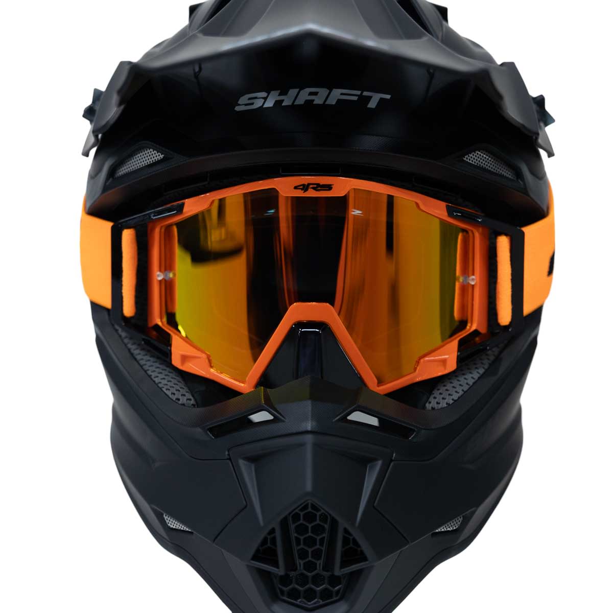Antiparras para moto 4rs evo naranja motocross enduro mtb