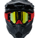 Antiparras para moto 4rs evo negro rojo motocross enduro mtb