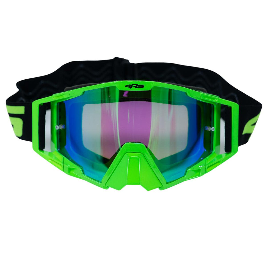 Antiparras para moto 4rs evo verde motocross enduro mtb