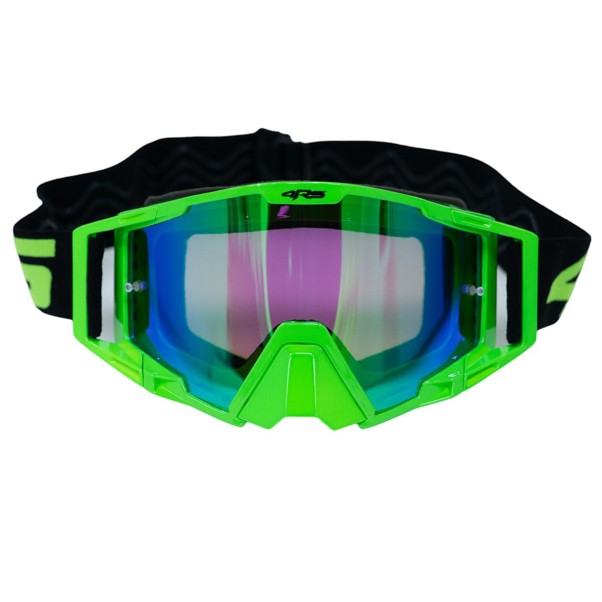 Antiparras para moto 4rs evo verde motocross enduro mtb