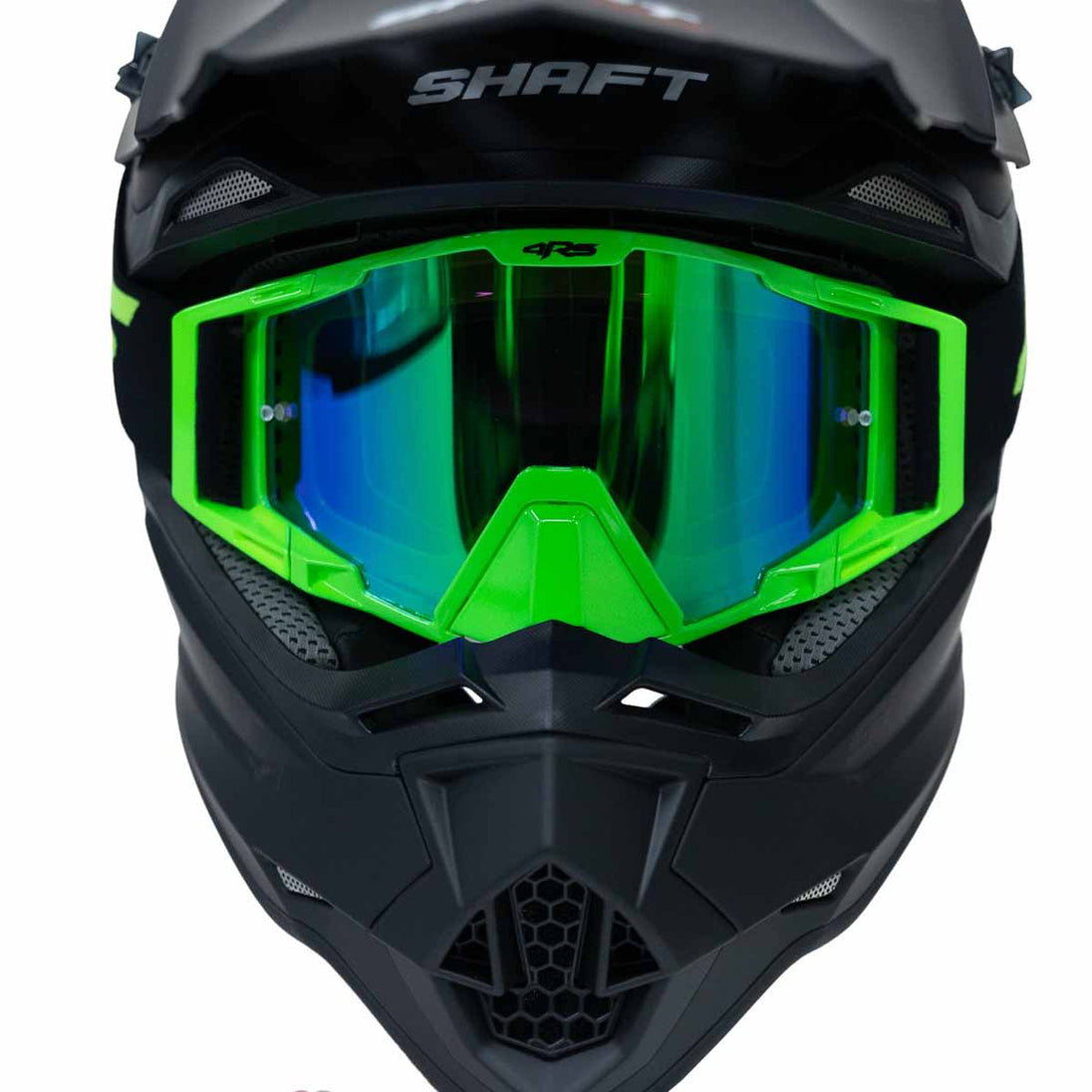 Antiparras para moto 4rs evo verde motocross enduro mtb