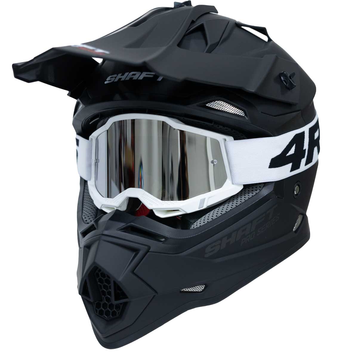 Antiparras para moto 4rs lite blanca motocross enduro mtb