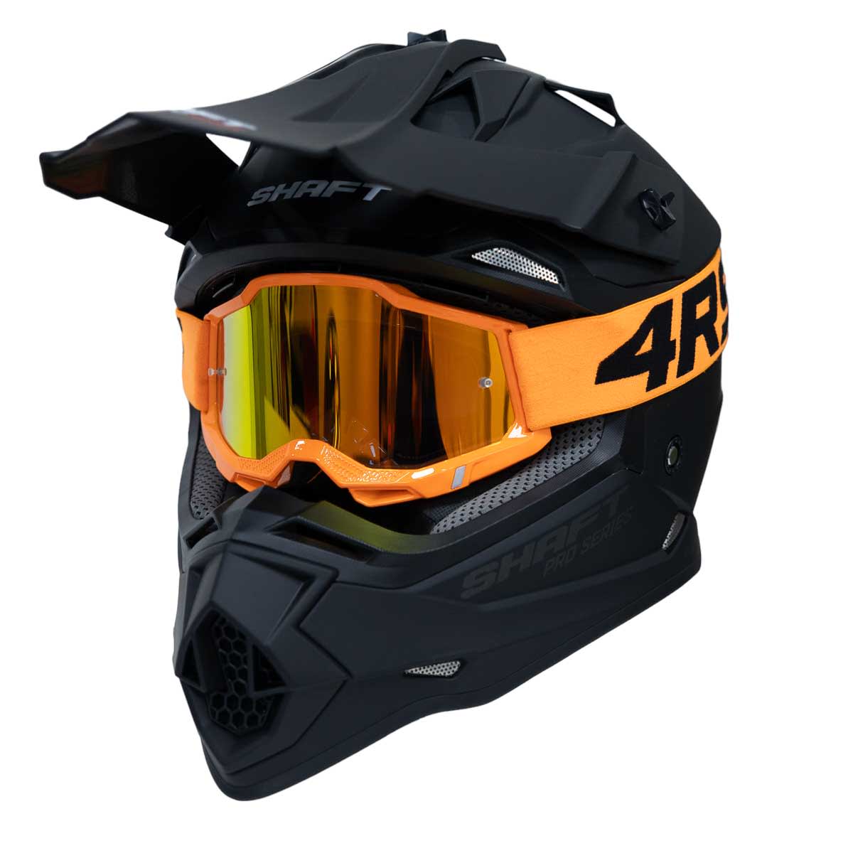 Antiparras para moto 4rs lite naranja motocross enduro mtb