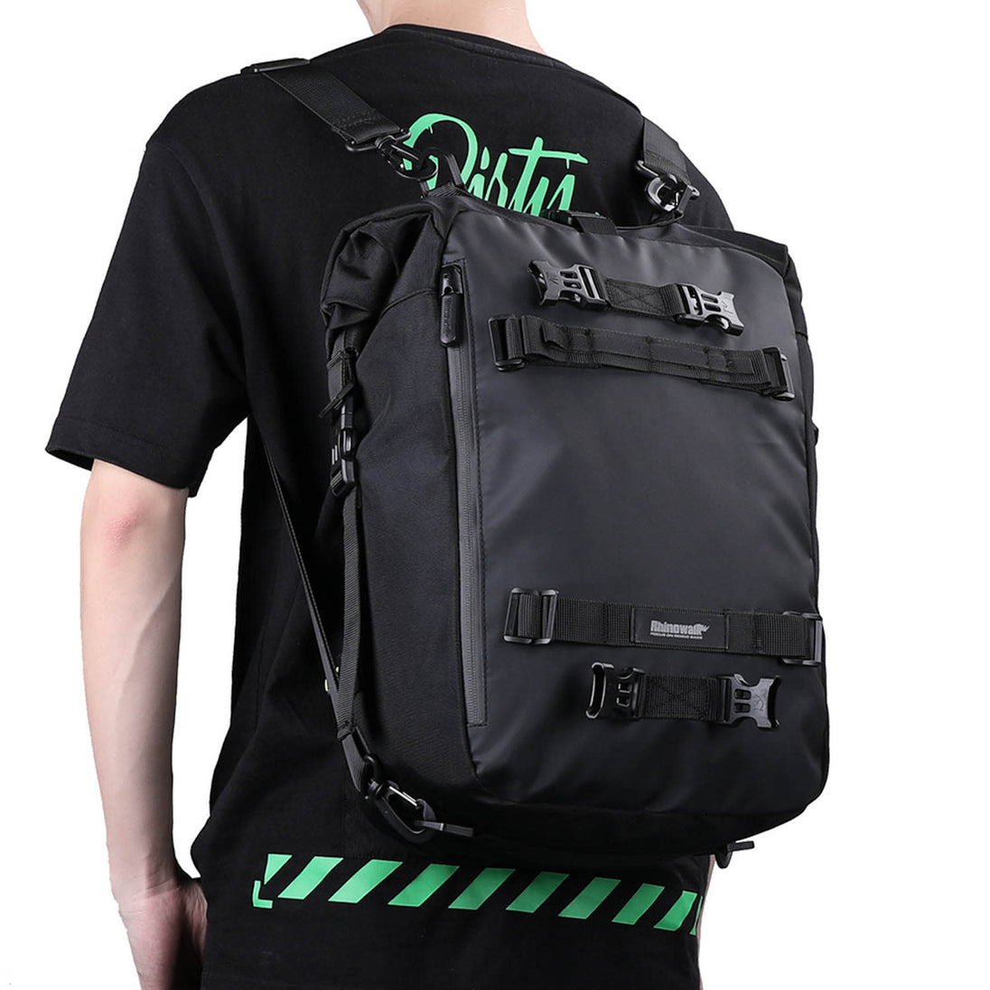 Bolso impermeable para moto rhinowalk mt21620 20 litros multi uso