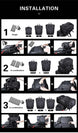 Bolso impermeable para moto rhinowalk mt21610 10 litros multi uso