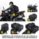 Bolso impermeable para moto rhinowalk mt21620 20 litros multi uso