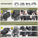 Bolso impermeable para moto rhinowalk mtr2206 6 litros dry bag
