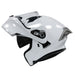 Casco moto ich 3120 solid blanco abatible con sun visor certificación dot 3cv