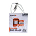 Candado disco moto kovix kds-001 con alarma 120db + cable acero 180cm
