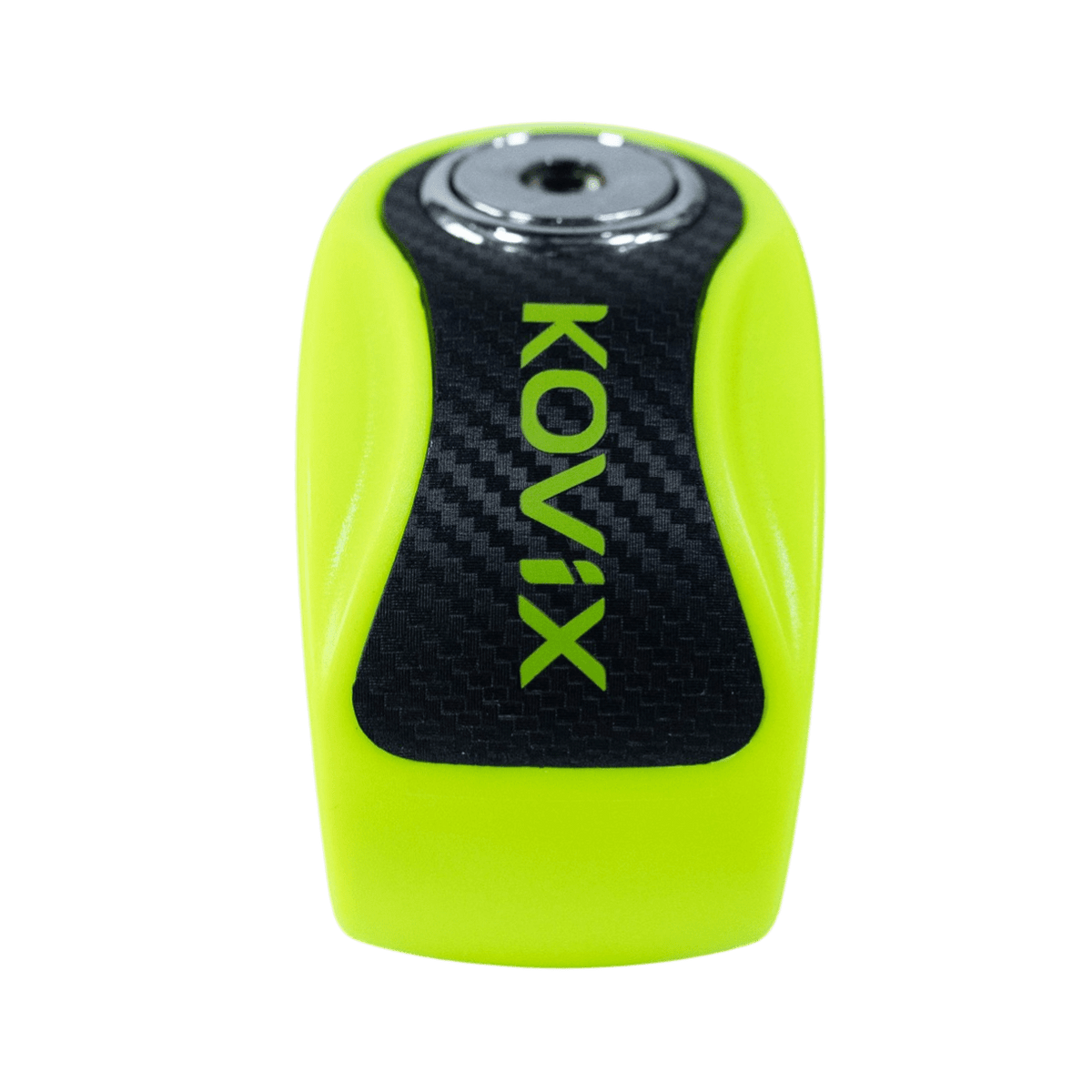 Candado Disco Moto Kovix Knn1 verde fluor Pin 6mm Aleacion Acero
