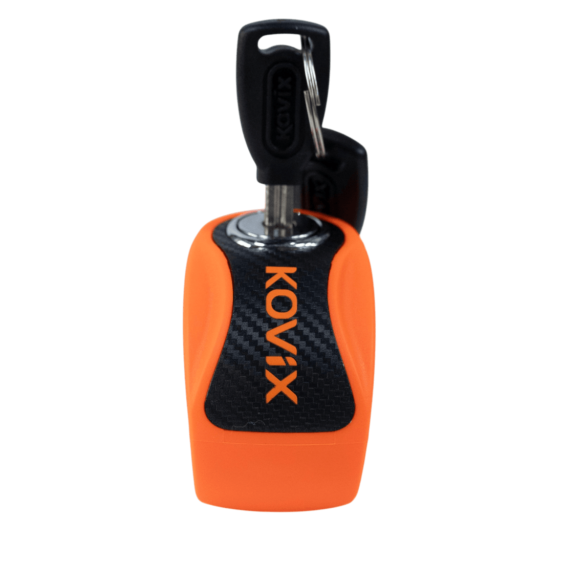 Candado Disco Moto Kovix Knn1 naranjo fluor Pin 6mm Aleacion Acero