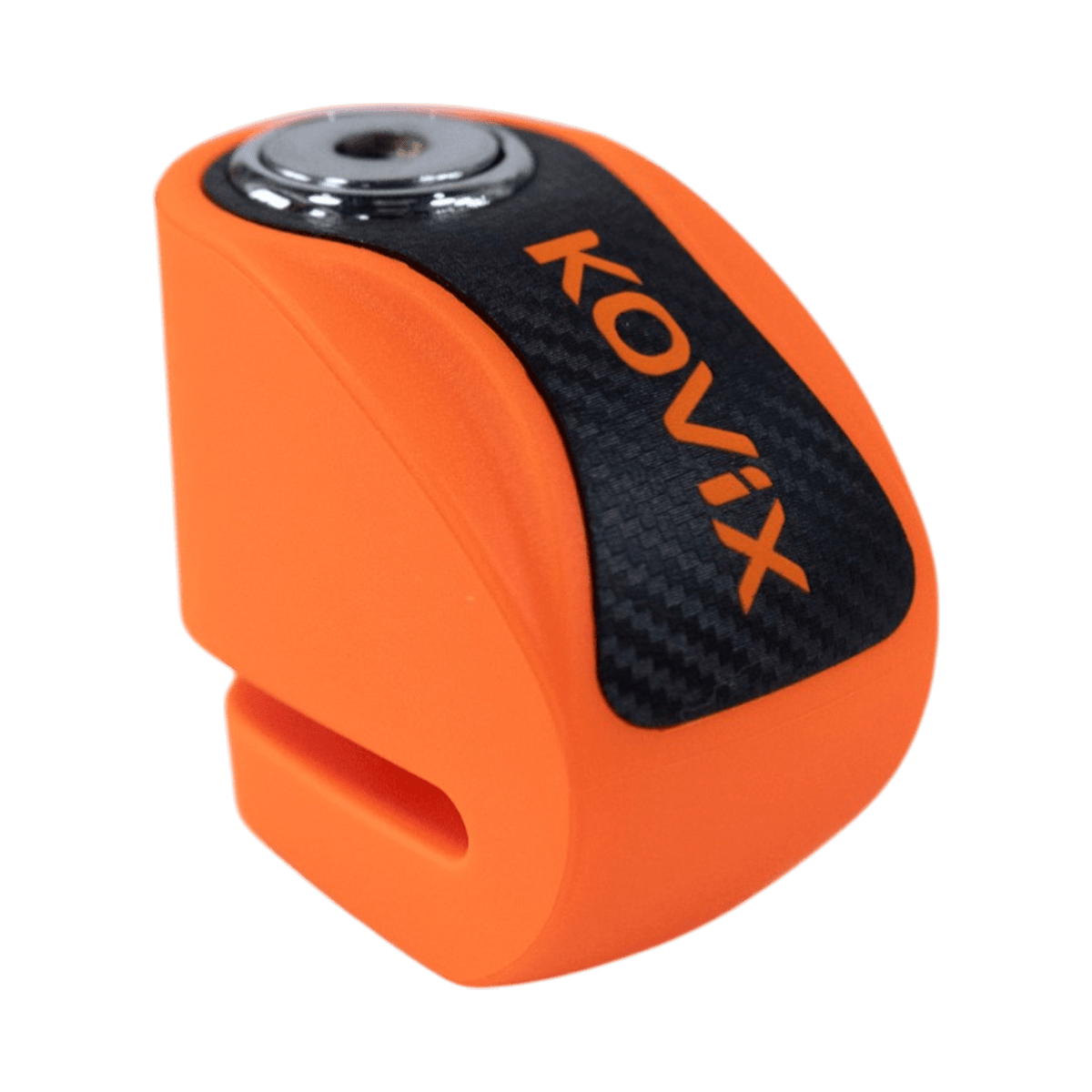 Candado Disco Moto Kovix Knn1 naranjo fluor Pin 6mm Aleacion Acero
