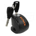 Candado Disco Moto Kovix Kns6 negro Pin 6mm Con Alarma 120db