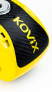 Candado Disco Moto Kovix Kns6 amarillo Pin 6mm Con Alarma 120db
