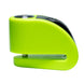 Candado disco moto kovix con alarma kt6-fo verde fluor