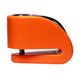 Candado disco moto kovix con alarma kt6-fo naranjo