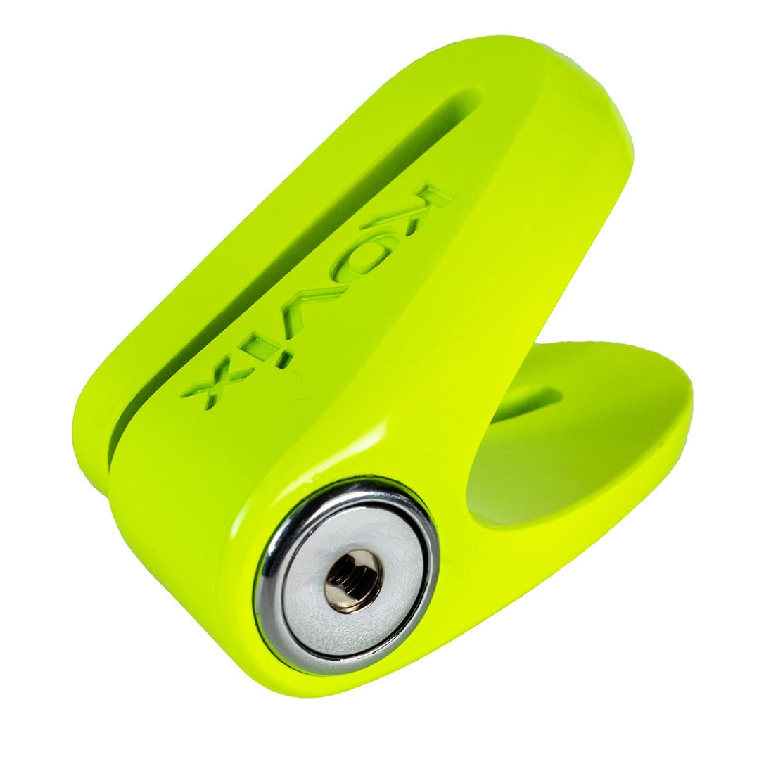 Candado Disco Moto Kovix Kvz1 Verde Fluor Pasador De 6mm