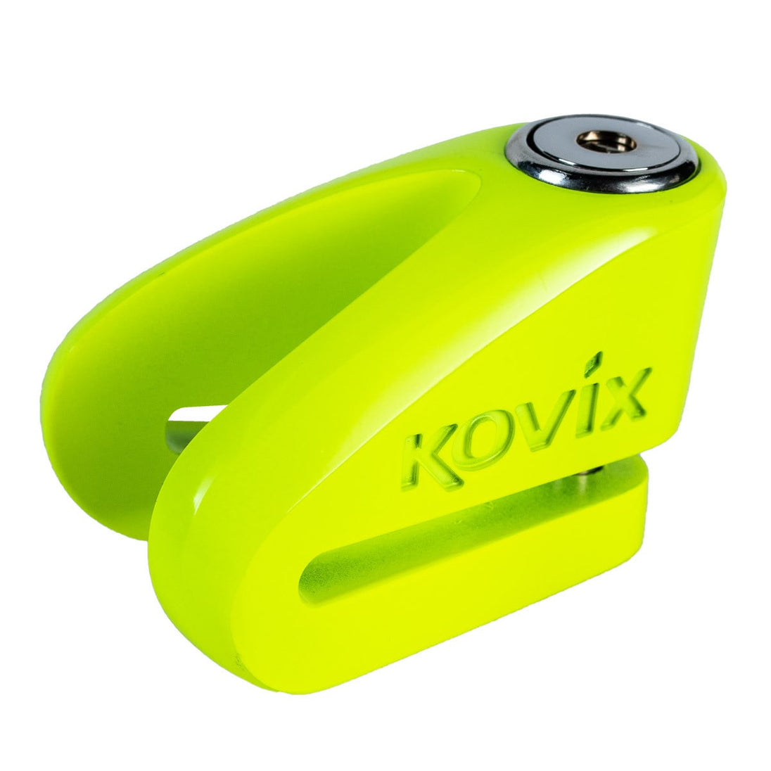 Candado Disco Moto Kovix Kvz1 Verde Fluor Pasador De 6mm