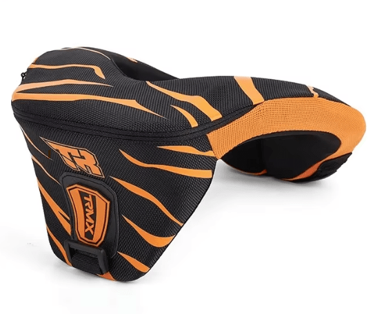 Protector cervical cuello tiger racing tr-h3 naranjo motocross enduro