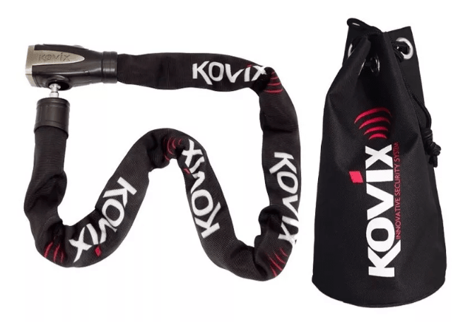 Cadena Con Eslabón Reforzado Kovix Con Alarma 8mm X 120cm