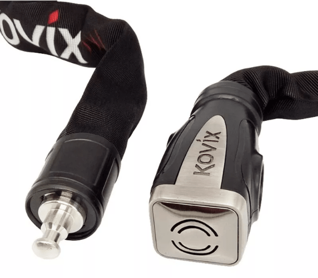 Cadena Con Eslabón Reforzado Kovix Con Alarma 8mm X 120cm