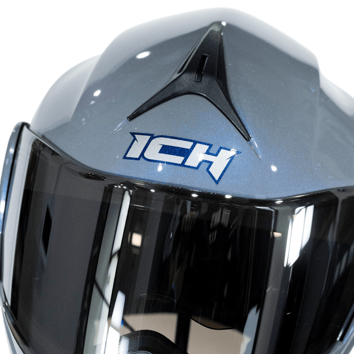 Casco moto ich 3110 solid camaleon gr.sl abatible con sun visor certificación dot 3cv