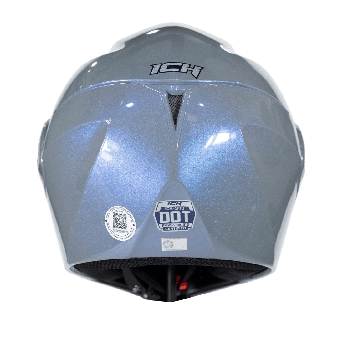 Casco moto ich 3110 solid camaleon gr.sl abatible con sun visor certificación dot 3cv