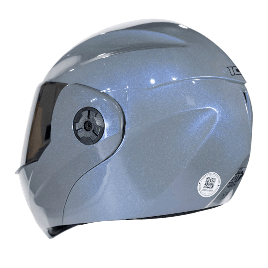 Casco moto ich 3110 solid camaleon gr.sl abatible con sun visor certificación dot 3cv