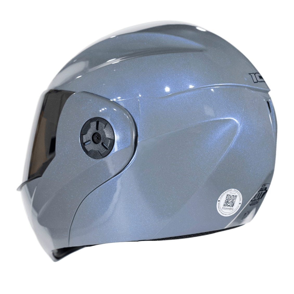 Casco moto ich 3110 solid camaleon gr.sl abatible con sun visor certificación dot 3cv