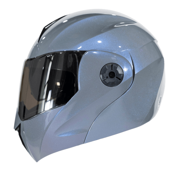 Casco moto ich 3110 solid camaleon gr.sl abatible con sun visor certificación dot 3cv