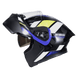 Casco moto ich 3120 ordanox ng az tr abatible con sun visor certificación dot