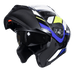 Casco moto ich 3120 ordanox ng az tr abatible con sun visor certificación dot