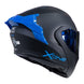 Casco moto xone 3000rs solid n.m az abatible sun visor