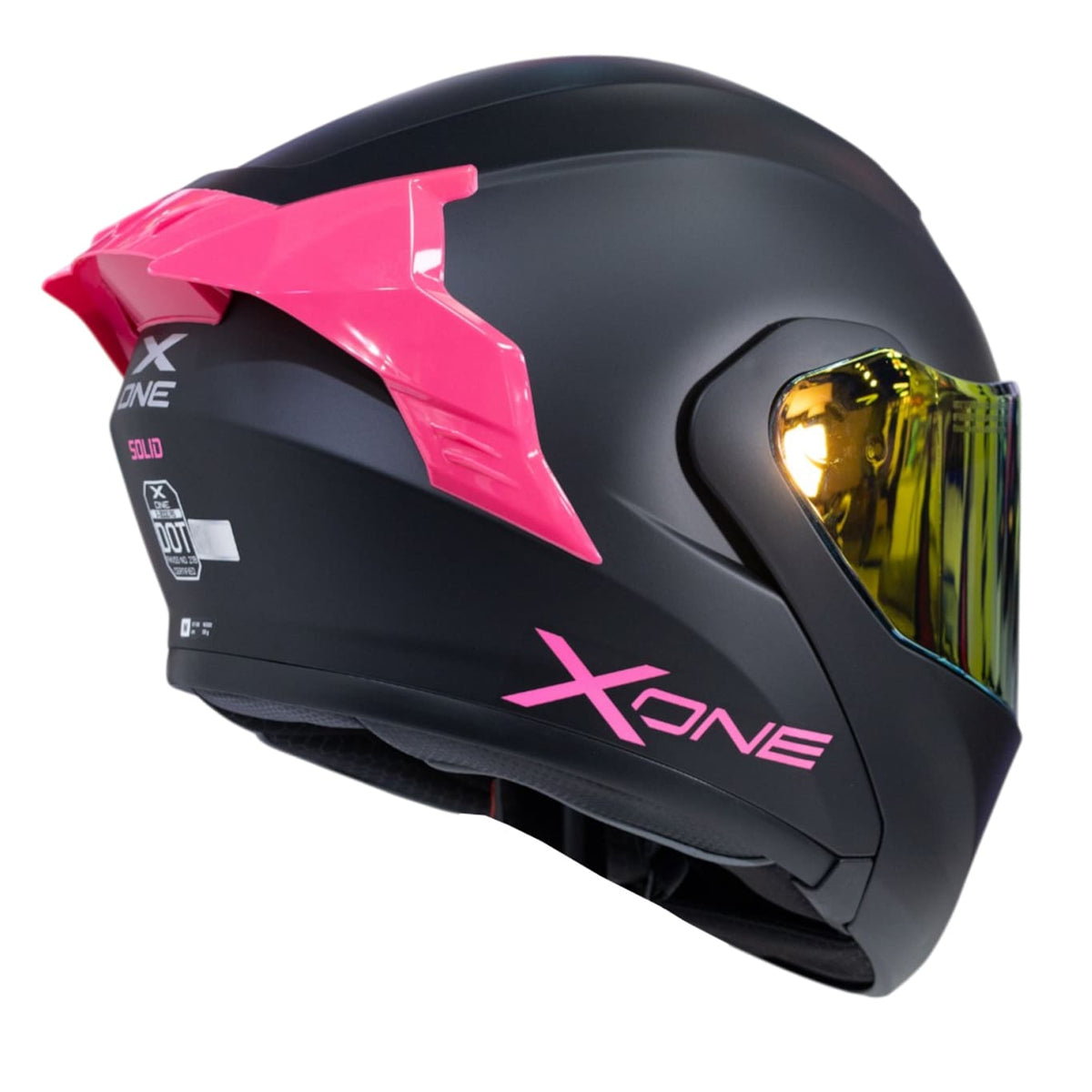 Casco moto xone 3000rs solid n.m fc abatible sun visor