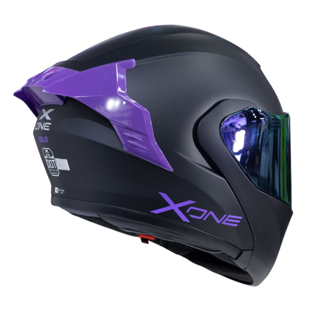 Casco moto xone 3000rs solid n.m mr abatible sun visor
